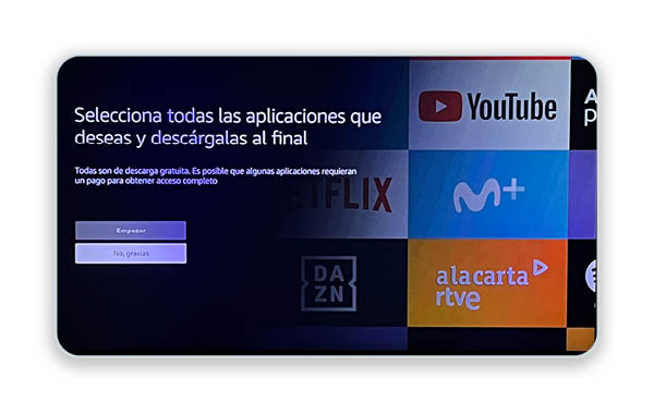 seleccion de aplicaciones